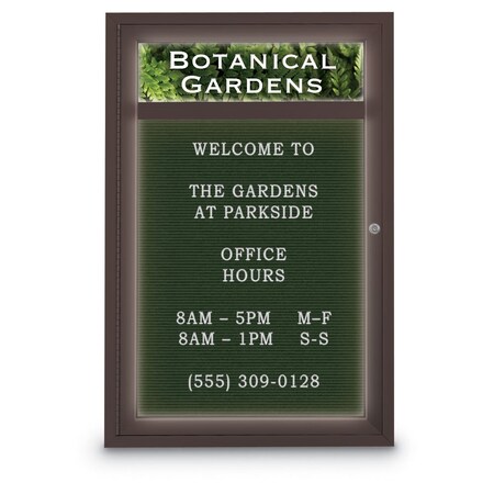 United Visual Products Indoor Enclosed Combo Board, 42"x32", Gold Frame/Black Porcelain & Pearl UVCB4232G-BLKPORC-PEARL